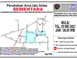 Berubah!!, Jalur Lalu Lintas Kota Jember Jelang Idul Fitri 1442 H, Perhatikan Agar Tidak Salah!!