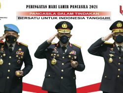 NUANSA HARI LAHIR PANCASILA Kapolri: Bersatu Gotong Royong Melawan Covid-19