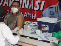Polresta Sidoarjo Melakukan Vaksinasi Covid – 19 Tahap Kedua