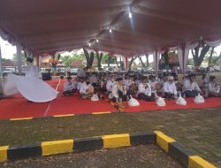 Kegiatan Shalawat di Edupark Rowo Bening Kota Madiun, Meriah.