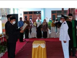 Bupati Mojokerto Melalui Camat Kemlagi Melantik Asmiyanto Sebagai Kades Japanan.