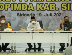 Seminggu Berjalan, Forkopimda Sidoarjo Lakukan Anev PPKM Darurat