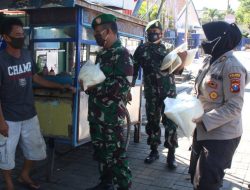 Polisi dan Tentara Serbu Tukang Becak, Ratusan Sembako Kloter 2 Kembali Digelontorkan