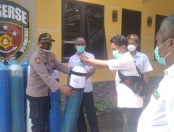 Polisi Peduli Kesehatan, Polsek Gumukmas Berikan Oksigen Gratis untuk Puskesmas.