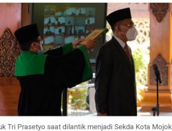 Kadiskominfo Gaguk Tri Prasetyo Resmi Jabat Sekda Kota Mojokerto