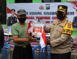 Polres Kediri Kota Kolaborasi Dengan HMI Kediri Dalam Pendistribusian Bantuan Sosial.