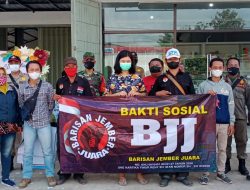 Lagi dan Lagi BJJ (Barisan Jember Juara) Laksanakan Bakti Sosial  Bagi Bagi Ribuan Masker dan Ratusan Paket Sembako