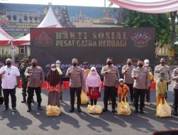 Bakti Sosial Pesat Gatra Dengan Membagikan 500 Paket Sembako dan 1000 Dosis Vaksin Covid-19