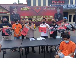 Bandit Spesialis Curanmor Asal Pasuruan ‘ Dilumpuhkan ” Satreskrim Polresta Mojokerto.