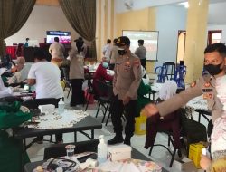 Polres Jember Gelar Vaksinasi Polri Di Gedung Bhayangkara dan Giat Baksos