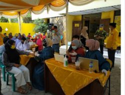 DPD Partai Golkar Kabupaten Mojokerto Peduli Masyarakat, Gelar Vaksinasi Agar Pandemi Covid-19 Segera Berakhir