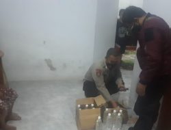Polsek Tanggul Amankan Belasan Botol Miras Jenis Arak