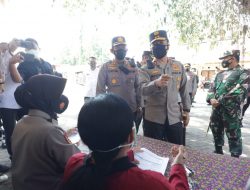 Kapolda Jatim Lakukan Pengecekan Vaksinasi di Gedung Sasana Praja Ponorogo