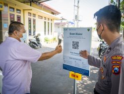Pengunjung Polres Probolinggo Wajib Gunakan Aplikasi PeduliLindungi