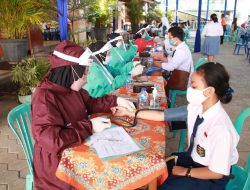 Polresta Malang Kota Gelar Vaksinasi Tahap II, 4.000 Dosis Untuk Pelajar