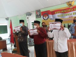 Pengundian Nomor Urut, Desa Ampel Siap Laksanakan Pilkades Serentak.