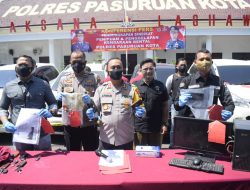 Polres Pasuruan Kota Berhasil Tangkap Pelaku Sindikat Penipuan dan Pengelapan Kendaraan Rental