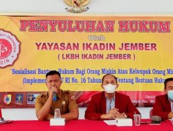 Penyuluhan Hukum Bersama Ketua YLBHI IKADIN Kabupaten Jember.