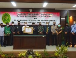 Bersama Forkopimda,Kapolres Hadiri Penguatan Pembangunan Zona Integritas menuju WBK dan WBBM Pengadilan Negeri Jember