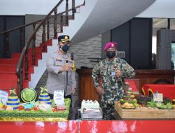 Polresta Sidoarjo Beri Kejutan Brigif 2 Marinir