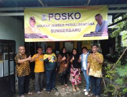 Antisipasi, DPD Partai Golkar Jember Dirikan Posko Peduli Bencana.