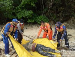 Jasad Mr X Ditemukan Nelayan Puger Dipantai Utara Pulau Nusa Barong.