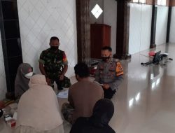 Dukung Percepatan Vaksinasi, Bhabinkamtibmas Pancor Monitoring Vaksinasi Di Masjid Nurul Huda