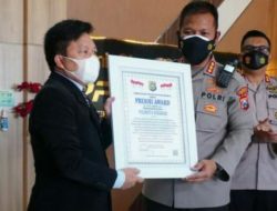 Polresta Sidoarjo Mendapat Anugra Presisi Award 2021