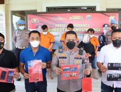 Sindikat Lintas Provinsi Pelaku Pencurian Modus Ganjal Mesin ATM, Diamankan Satreskrim Polresta Banyuwangi