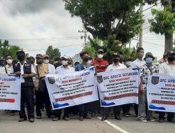 Ratusan Kades dan Perangkat Desa Se-Kabupaten Situbondo Gelar Aksi, Protes Perpres  104 Tahun 2021