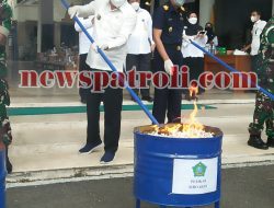 Pemkab Sidoarjo dan Kantor Wilayah DJBC Jatim I, Musnahan Rokok Ilegal Hasil Operasi Tahun 2021