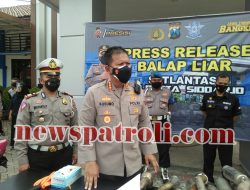 Polresta Sidoarjo Amankan 203 Unit Motor, Diduga Digunakan Balap Liar