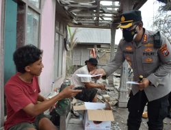 Kapolresta Sidoarjo Tinjau Kawasan Terdampak dan Posko Pengungsian Erupsi Semeru