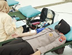 Peringati HUT Satpam ke-41, Polresta Sidoarjo Bersama BUJP Adakan Vaksinasi dan Donor Darah