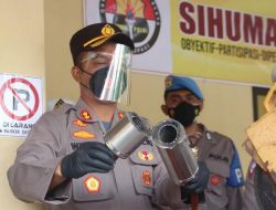 Jelang Nataru, Polres Ngawi Musnahkan Ratusan Knalpot Brong Hasil Penindakan
