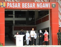 Buka Pasar Besar Ngawi, Presiden Jokowi Harap Bisa Percepat Pemulihan Ekonomi Pascapandemi