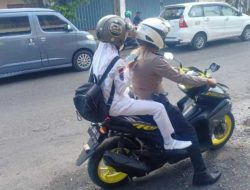 Tekan Kecelakaan Pelajar, Polantas Ponorogo Antar Sekolah Anak Dibawah Umur
