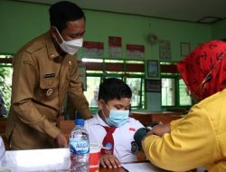 Tinjau Vaksinasi Anak Usia 6-10 Tahun, Wabup Ngawi Minta Percepatan Di Semua Puskesmas