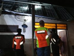 Awal Tahun 2022, Puluhan Atap Rumah Disapu Angin Kencang