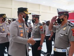 Kapolresta Sidoarjo Pimpin Upacara Kenaikan Pangkat Sebanyak 131 Anggota