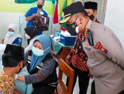 Kapolresta Sidoarjo Pantau Vaksinasi Dosis Kedua untuk Anak Usia 6 Sampai 11 Tahun