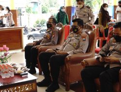 Polresta Sidoarjo Ikuti Zoom Meeting Vaksinasi Merdeka Serentak