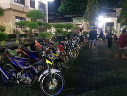 Razia Balap Liar Yang Meresahkan Masyarakat, Polres Situbondo Berhasil Amankan 33 Sepeda Motor