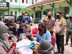 Kapolres Nganjuk : Progres Vaksinasi di 18 Titik Capai 60 Persen Lansia se Kecamatan Tanjunganom