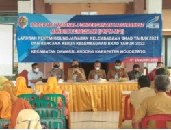 Kadis PMD Yudha Akbar Prabowo Hadiri Giat MAD  PNPM Mandiri Kecamatan Dawarblandong