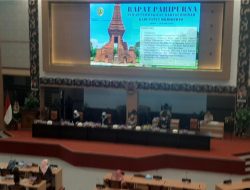 Anggota DPRD Kabupaten Mojokerto Gelar Rapat Paripurna Agenda Penetapan Perubahan Propemperda 2022