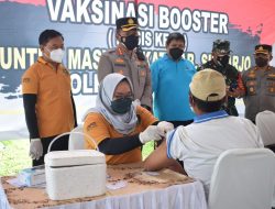 Vaksinasi Booster Polresta Sidoarjo,Menyasar Sampai Wilayah Perumahan