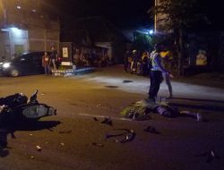 Senggolan Motor Berujung Maut, 1 Pemuda tewas Terlindas Truk