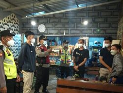 Patroli Yustisi dan Himbauan 5M Kanit Sabhara Sasar Kedai Caffe Pengger