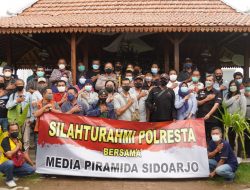 Polresta Sidoarjo Ngopi Bersama Media Piramida Sidoarjo